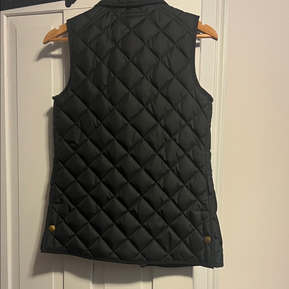 Ralph Lauren Black Quilted Vest with Gold Buttons - Picture 4 of 4